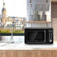 Thumbnail for 700W Glass Turntable Retro Countertop Microwave Oven