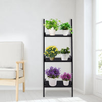 Thumbnail for 3 Tier Leaning Rack Wall Book Shelf Ladder