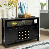 Thumbnail for Elegant Classical Multifunctional Wooden Wine Cabinet Table