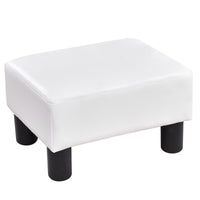 Thumbnail for Small PU Leather Rectangular Seat Ottoman Footstool