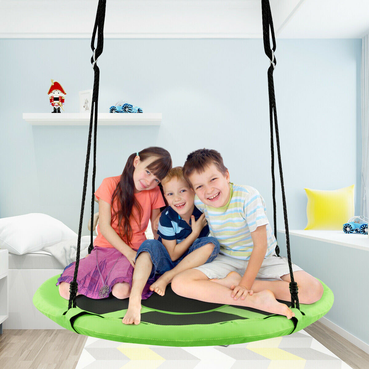 Kids Hanging Chair Swing Tent Set