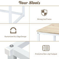 Thumbnail for 5 Pcs Dining Table And Chairs Set Compact Space Bar