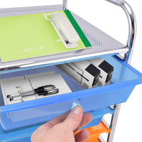 Thumbnail for 15-Drawer Utility Rolling Organizer Cart Multi-Use Storage