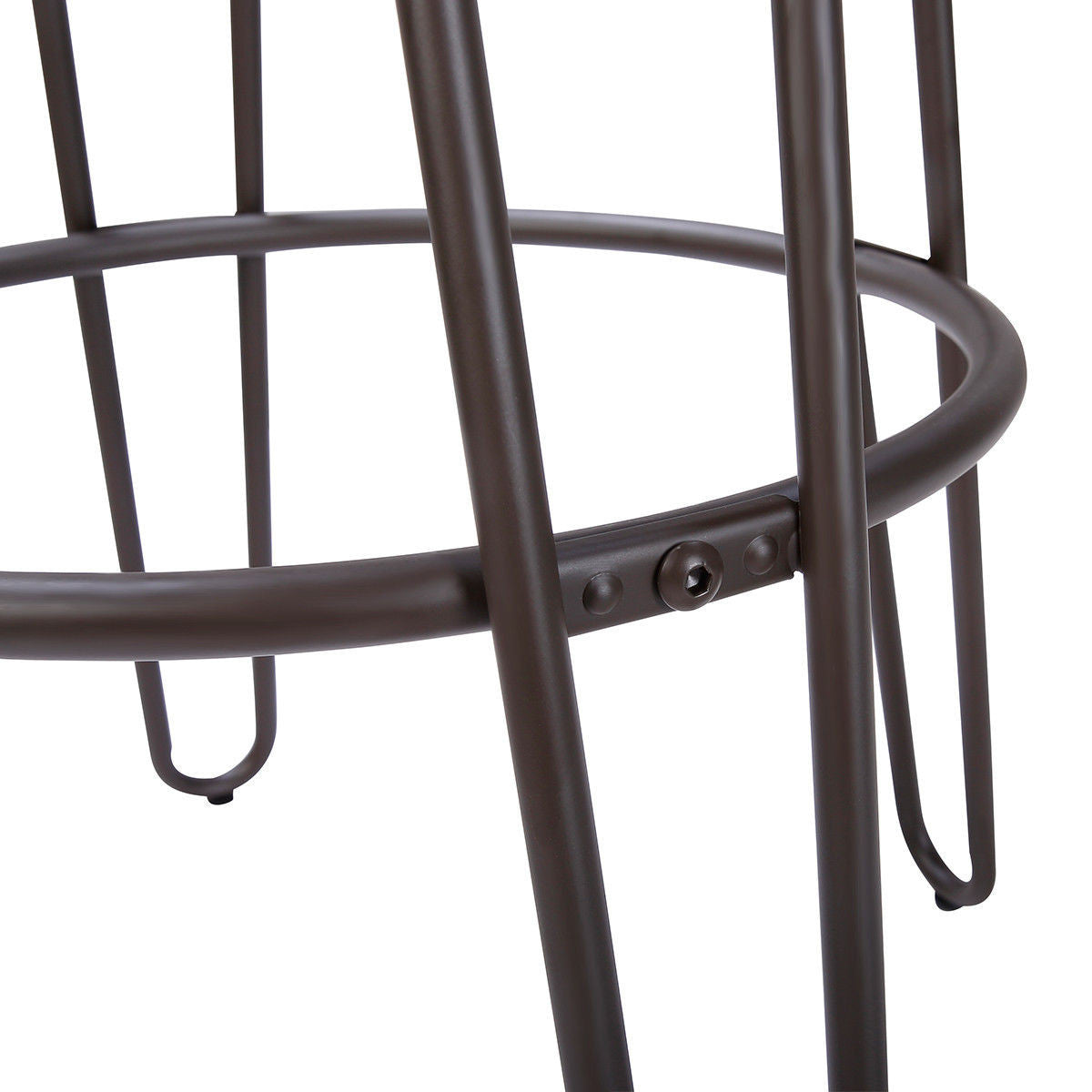 3 Pcs Wood Round Bar Table Bistro Stool Set