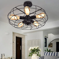 Thumbnail for 5-Light Vintage Metal Hanging Ceiling Light