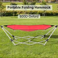 Thumbnail for Portable Folding Steel Frame Hammock with Bag