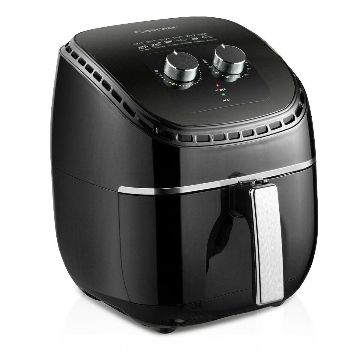 3.5 QT Electric 1300W Hot Air Fryer with Timer& Temperature Control