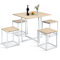 Thumbnail for 5 Pcs Dining Table And Chairs Set Compact Space Bar