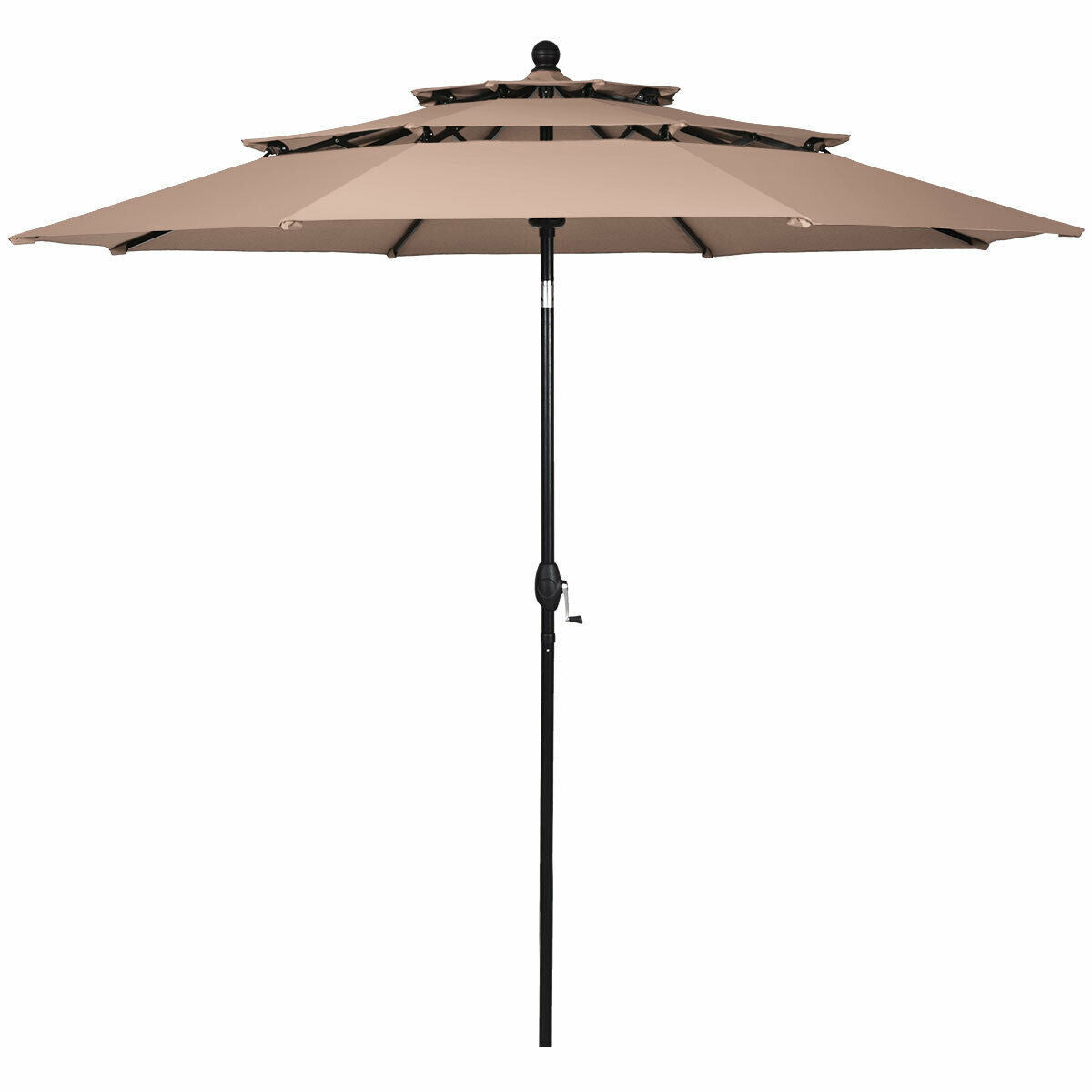 10' 3 Tier Patio Umbrella - Stylish Sunshade and Shelter