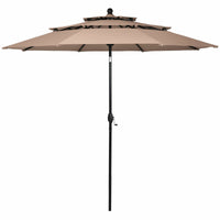 Thumbnail for 10' 3 Tier Patio Umbrella - Stylish Sunshade and Shelter