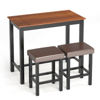 Thumbnail for 3 Piece Set Pub Dining Table with Stools