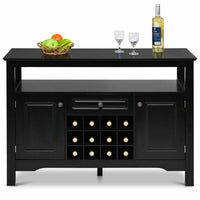 Thumbnail for Elegant Classical Multifunctional Wooden Wine Cabinet Table