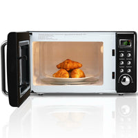 Thumbnail for 700W Glass Turntable Retro Countertop Microwave Oven