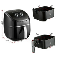 Thumbnail for 3.5 QT Electric 1300W Hot Air Fryer with Timer& Temperature Control