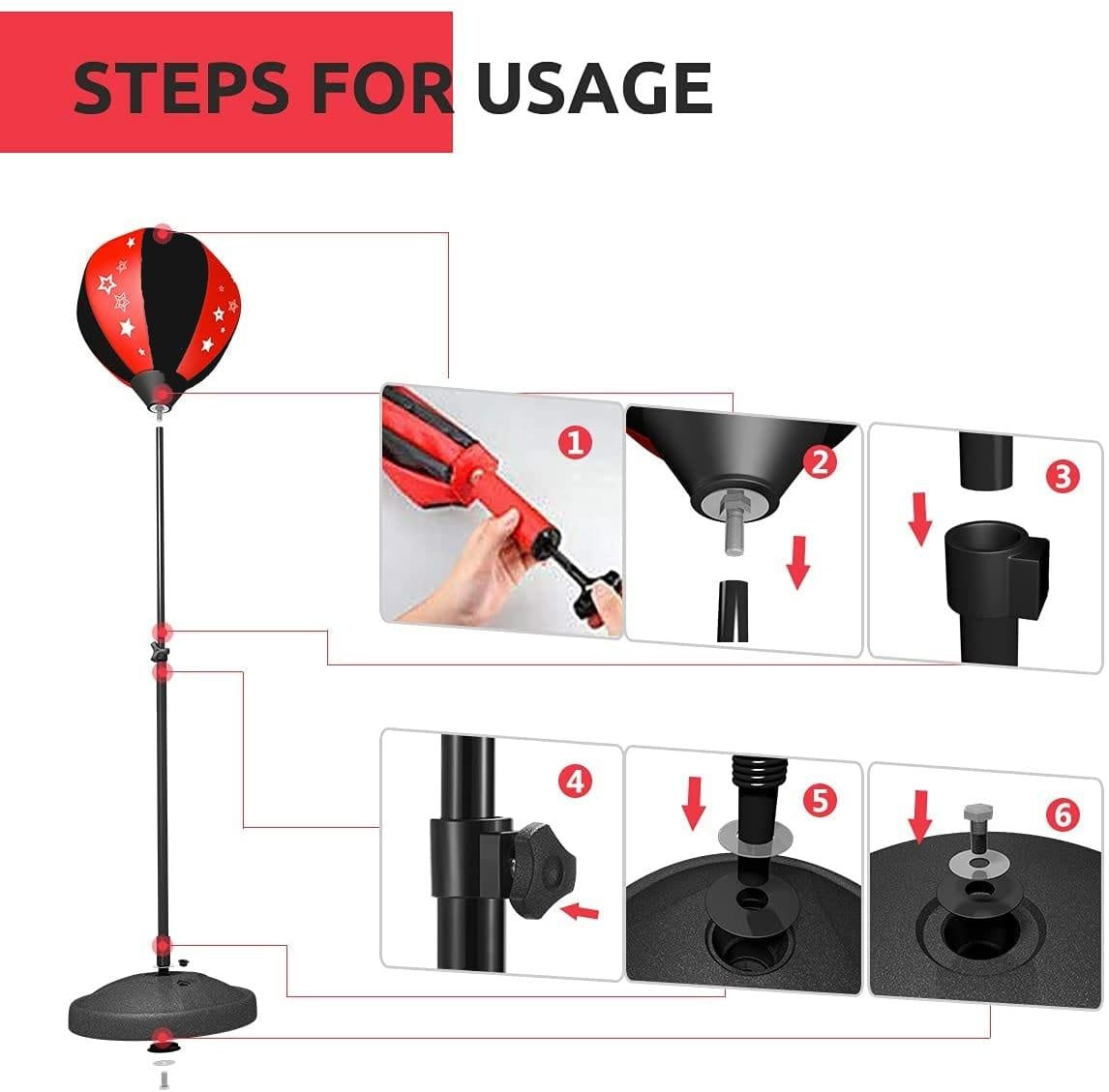 Kids Punching Bag Stand PeekWise