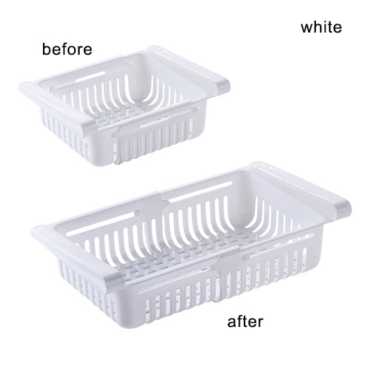 A sliding drawer for organizing the refrigerator