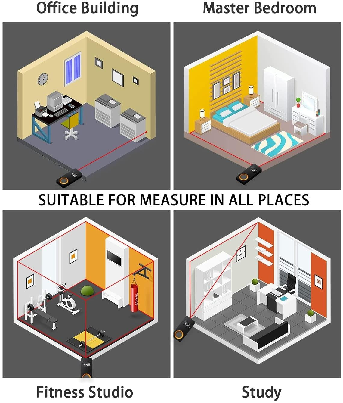 Digital Laser Tape Measure PeekWise