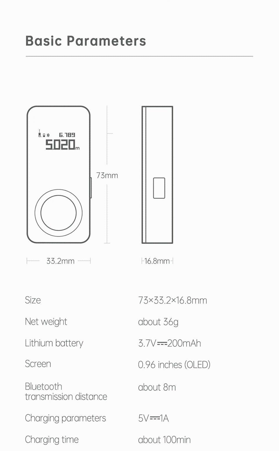 Digital Laser Tape Measure PeekWise