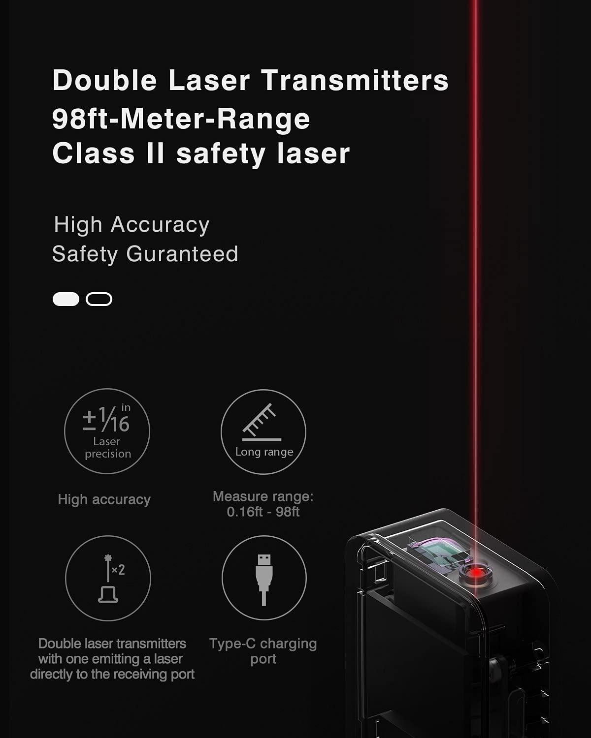 Digital Laser Tape Measure PeekWise