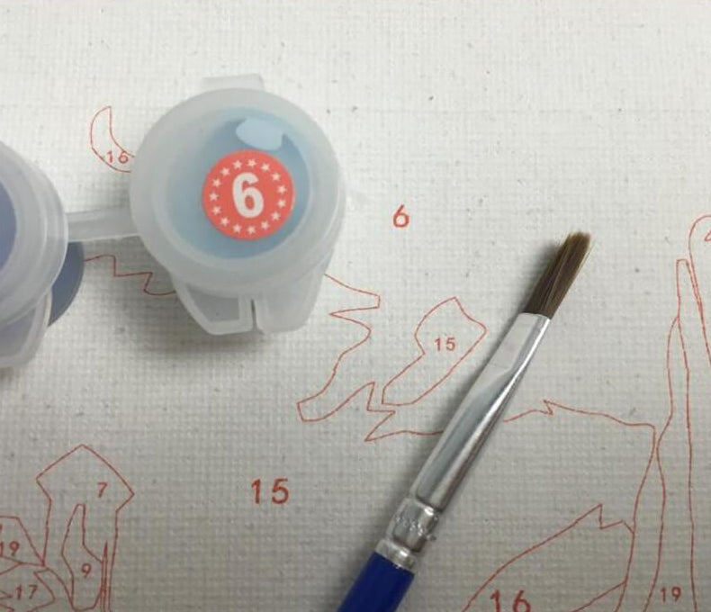 King of the Jungle - Van-Go Paint-By-Number Kit