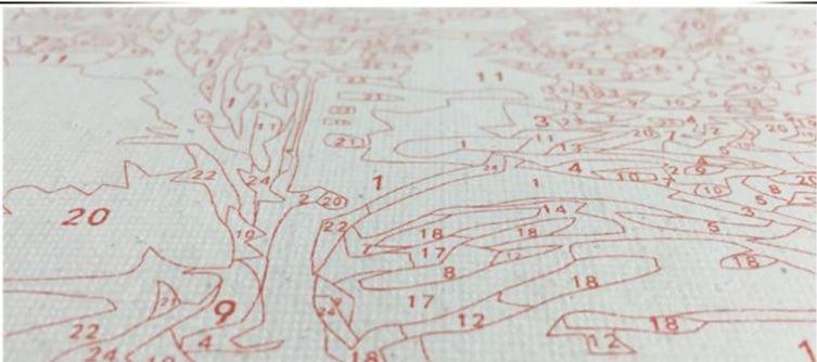 King of the Jungle - Van-Go Paint-By-Number Kit