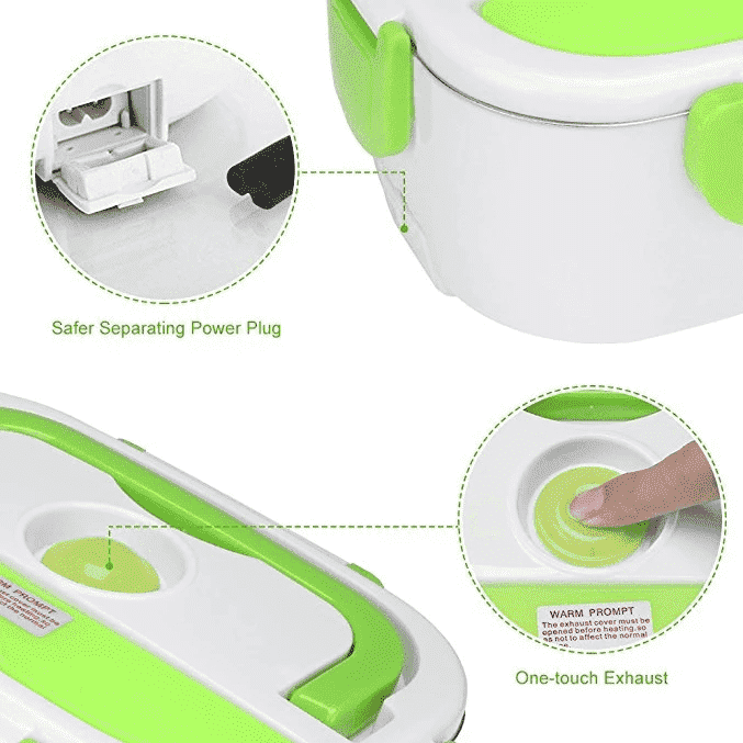 HotLunchy™ - Portable Heating Lunchbox Container - PeekWise