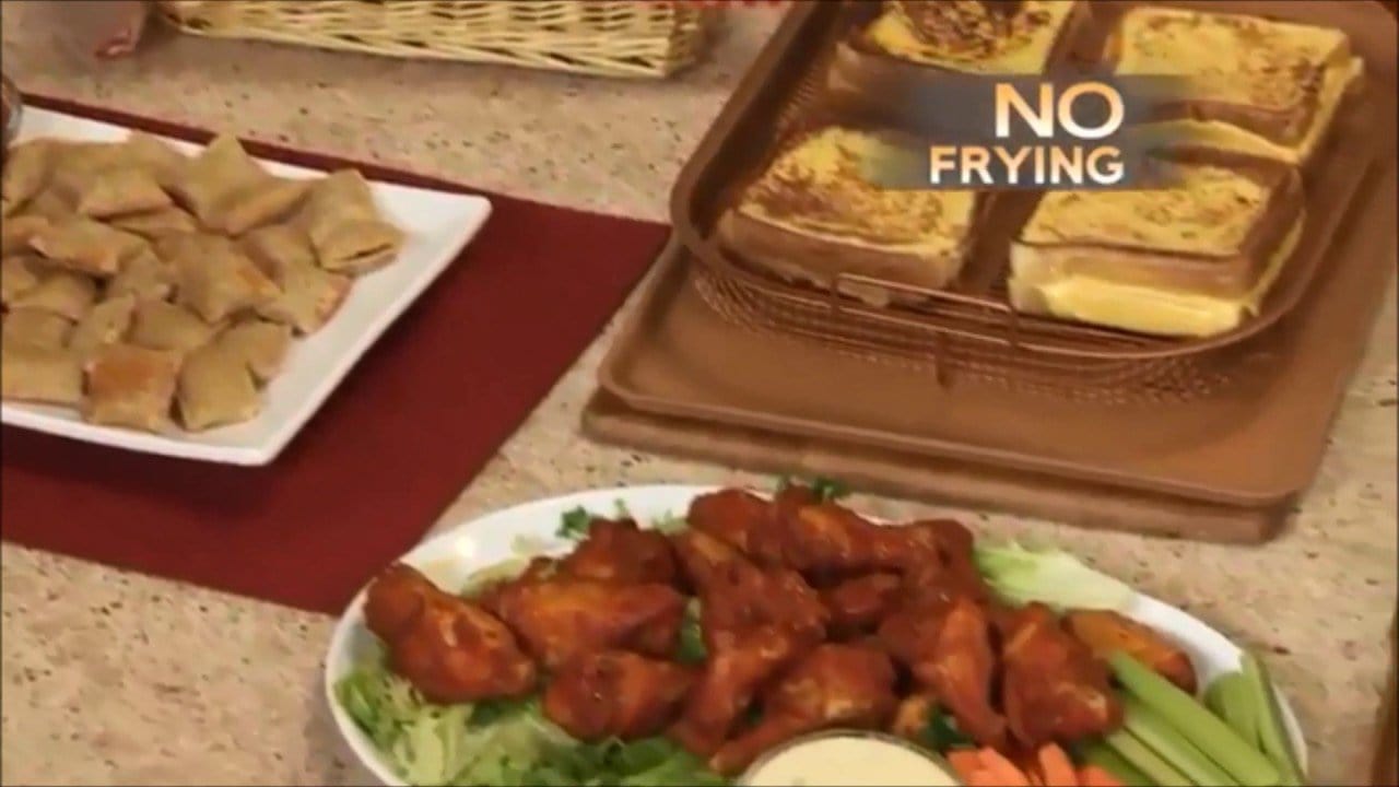 Copper Air Frying Baking Pan PeekWise