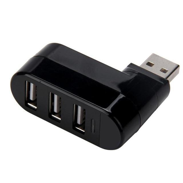 Mini Rotatable 3-Port USB Hub (Get 2-Pack, Save 30%!)