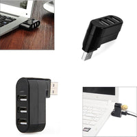 Thumbnail for Mini Rotatable 3-Port USB Hub (Get 2-Pack, Save 30%!)