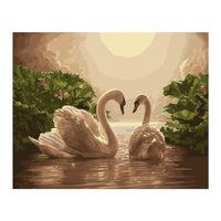 Thumbnail for Swan Moonlight Lake - Van-Go Paint-By-Number Kit