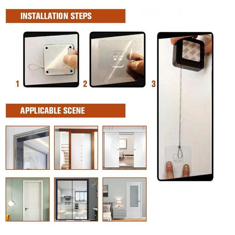 No Drill Automatic Door Closer