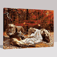 Thumbnail for Lions, and Tigers, and Bears, Oh My! - Van-Go Paint-By-Number Kit