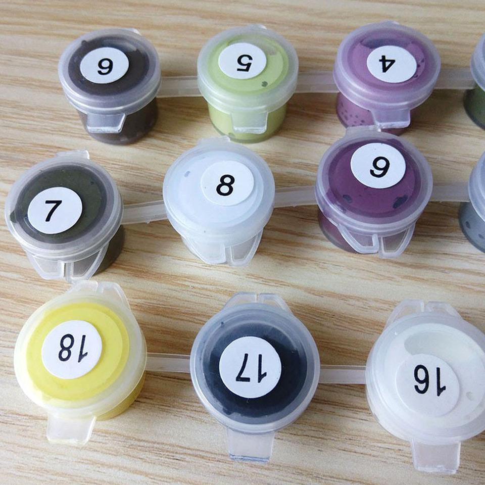 Glowing Owl Family - Van-Go Paint-By-Number Kit