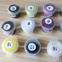 Thumbnail for Glowing Owl Family - Van-Go Paint-By-Number Kit