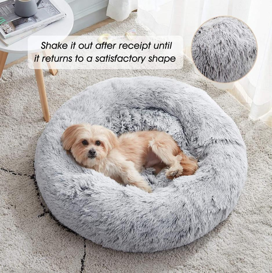 Plush Dog Cat Bed PeekWise