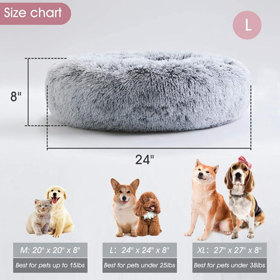 Plush Dog Cat Bed PeekWise