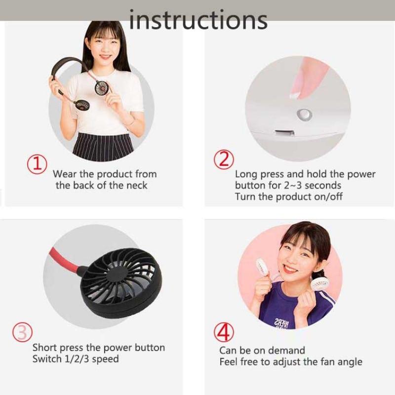 Portable Neck Fan (Buy 2 Free Shipping!)