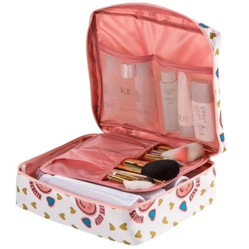 Makeup Bag Cosmetic Travel Organizer PeekWise