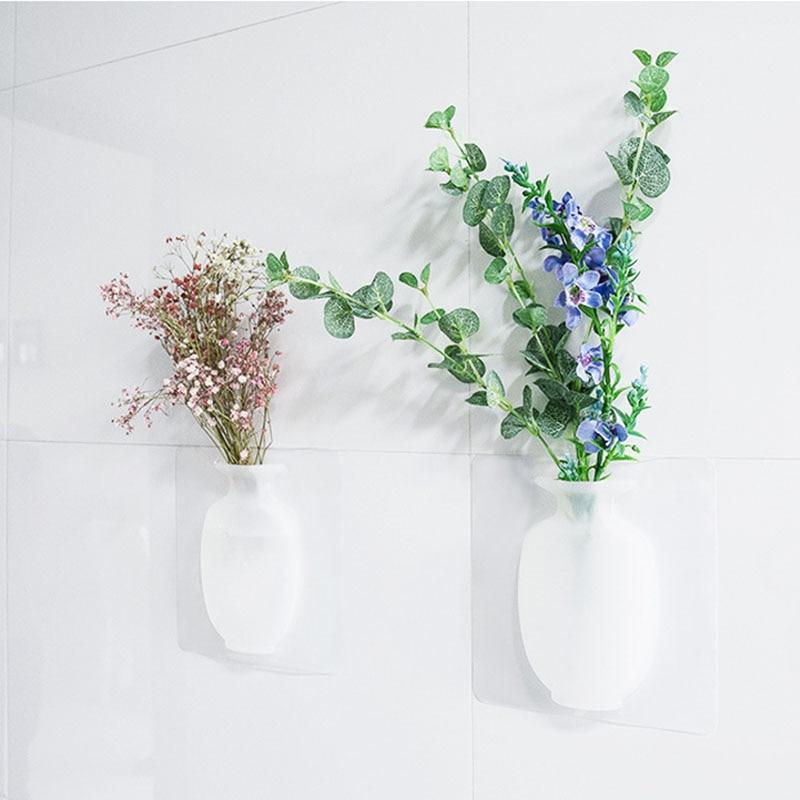 Silicone Sticky Wall Vase