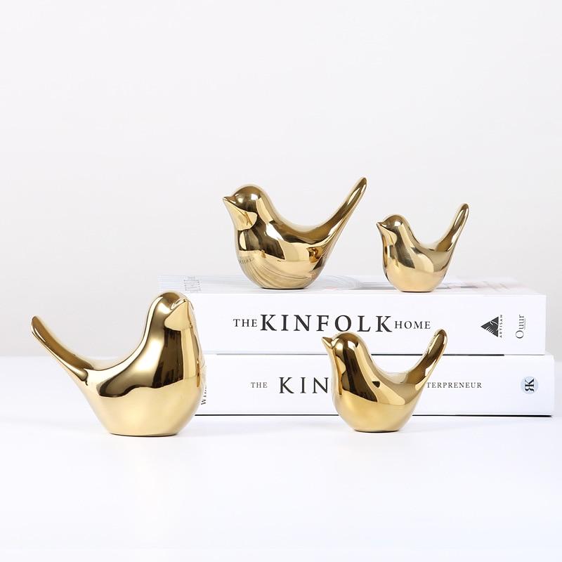 Gold Bird Figurine PeekWise