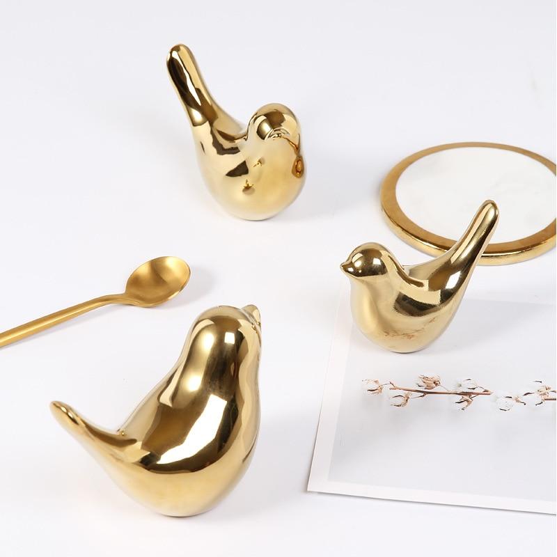 Gold Bird Figurine PeekWise