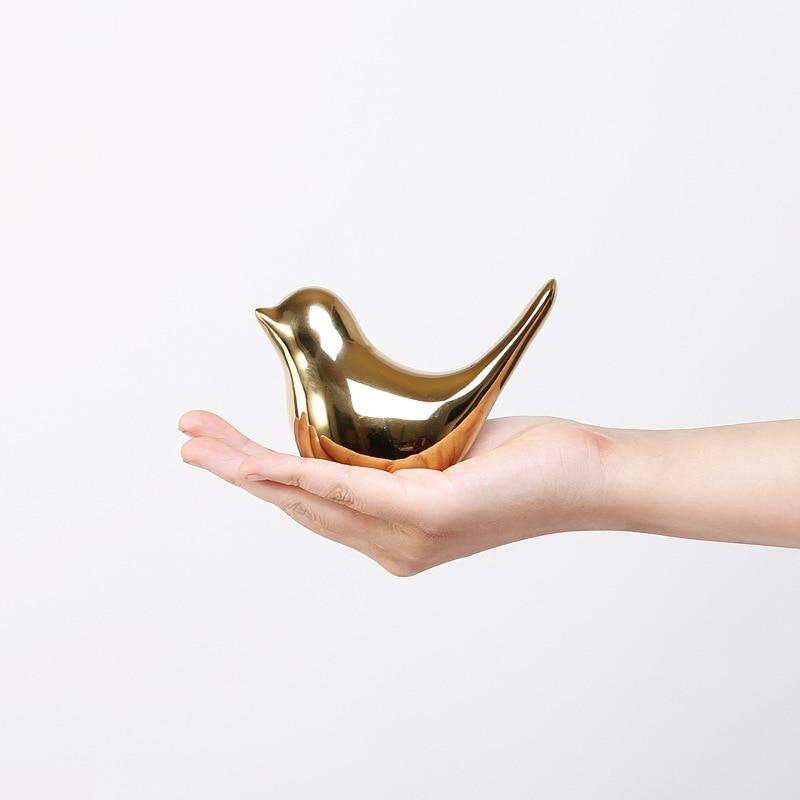 Gold Bird Figurine PeekWise