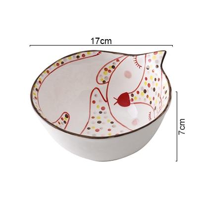 Cartoon Animal Ceramic Dish Plates PeekWise