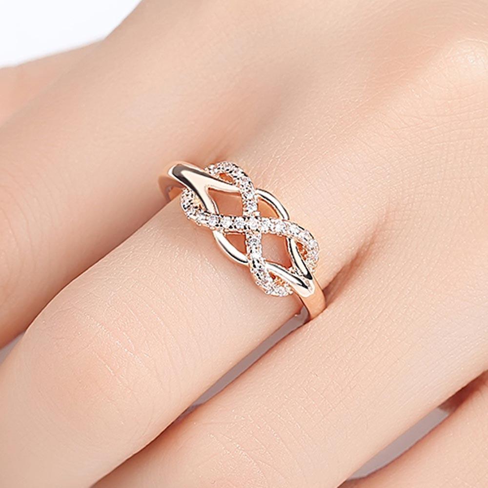 Wrap CZ Crystal Infinity Ring