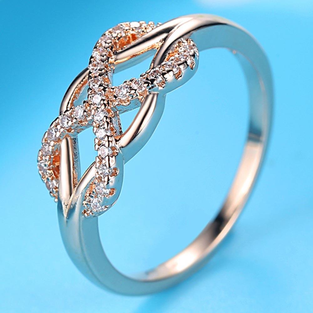 Wrap CZ Crystal Infinity Ring