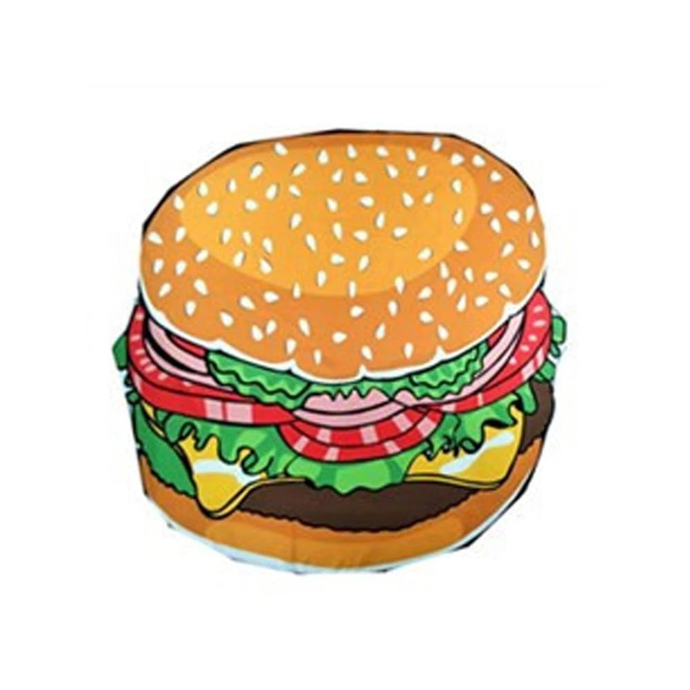 BeachBum - Round Food Beach Towel