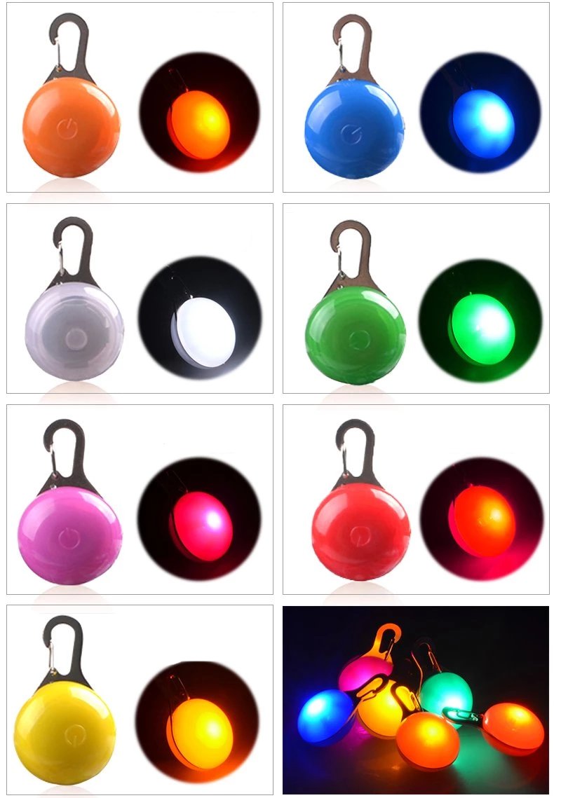 LED Flash Dog Collar Pendant