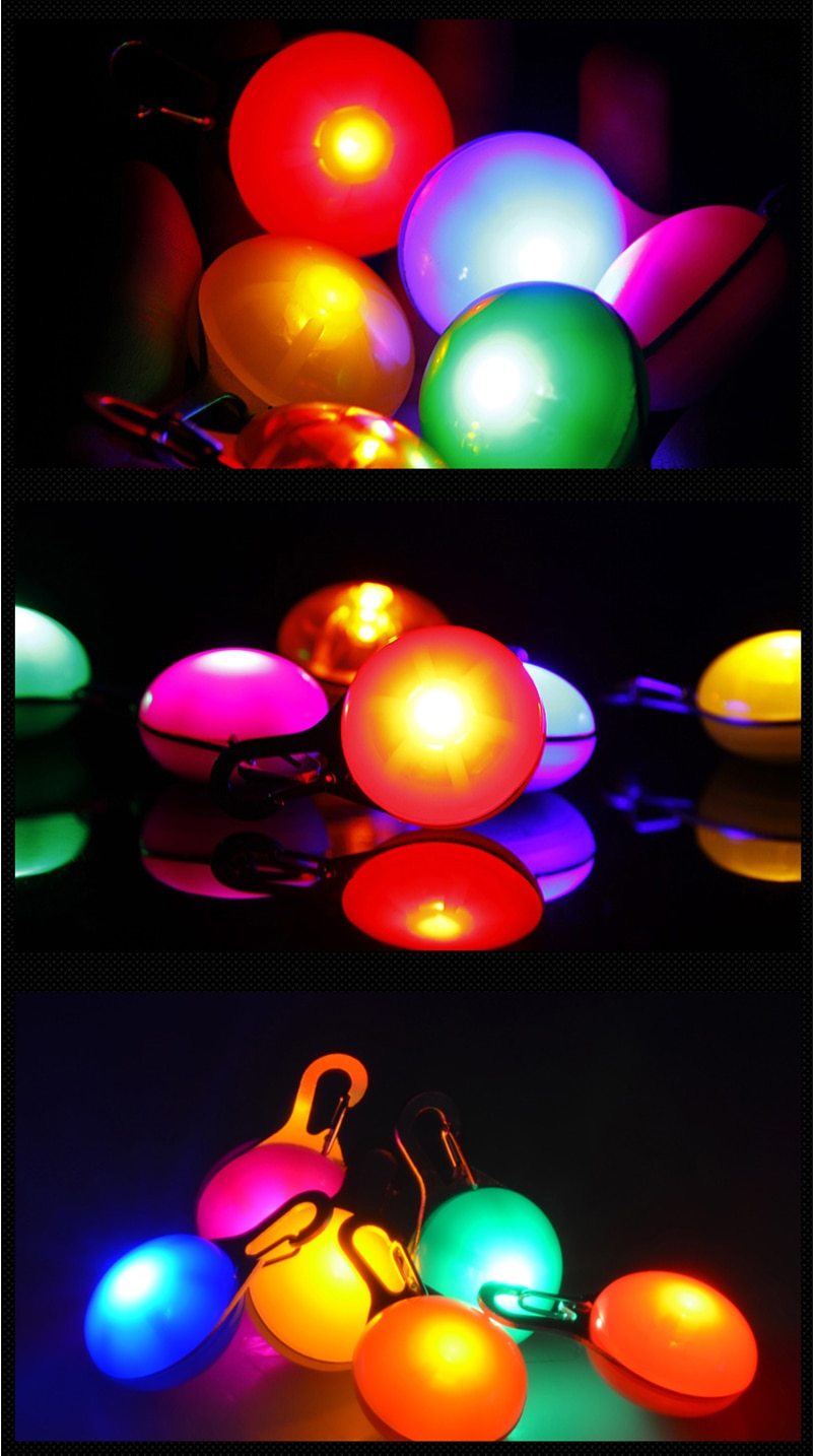 LED Flash Dog Collar Pendant