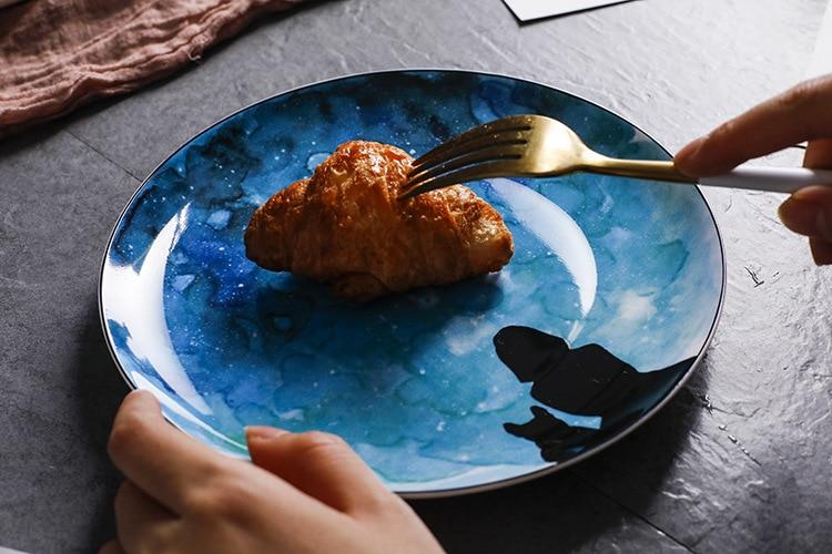 Nighttime Ceramic Plate PeekWise