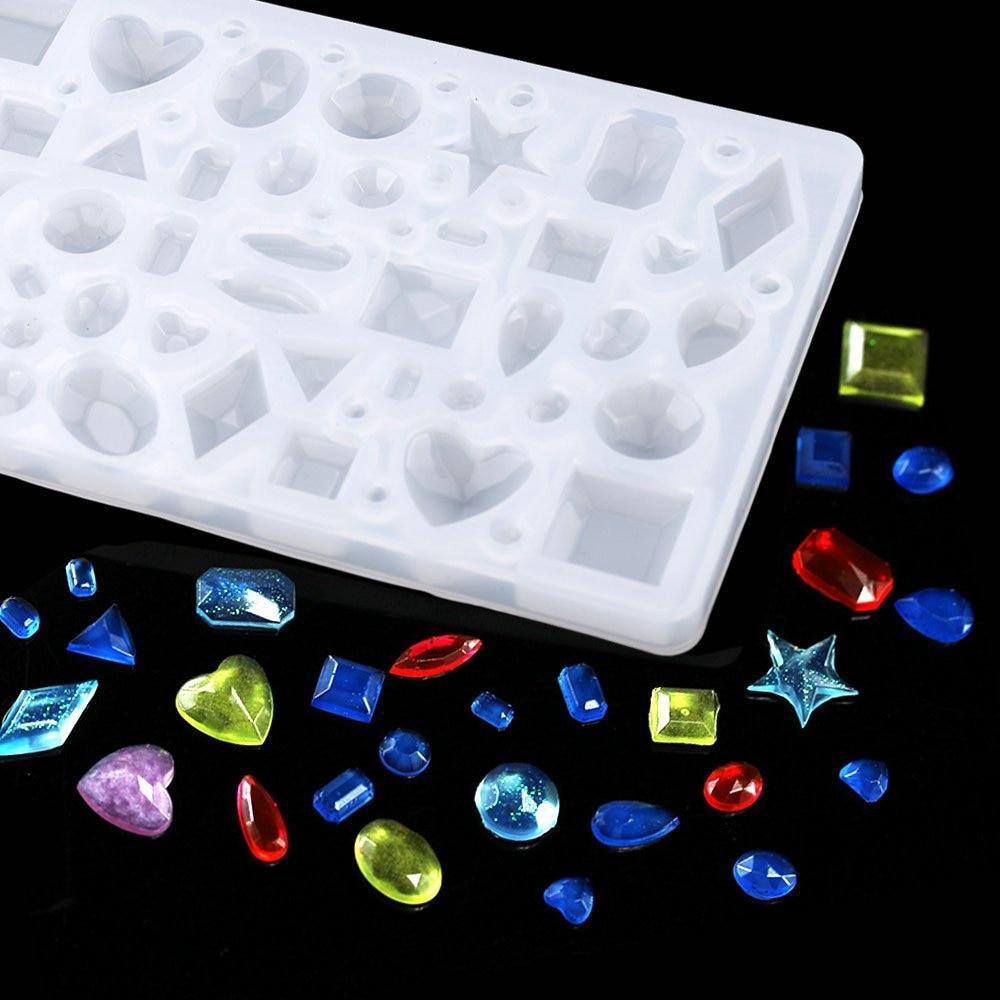 DIY Crystal Glue Jewelry Mold 83 Pcs Set